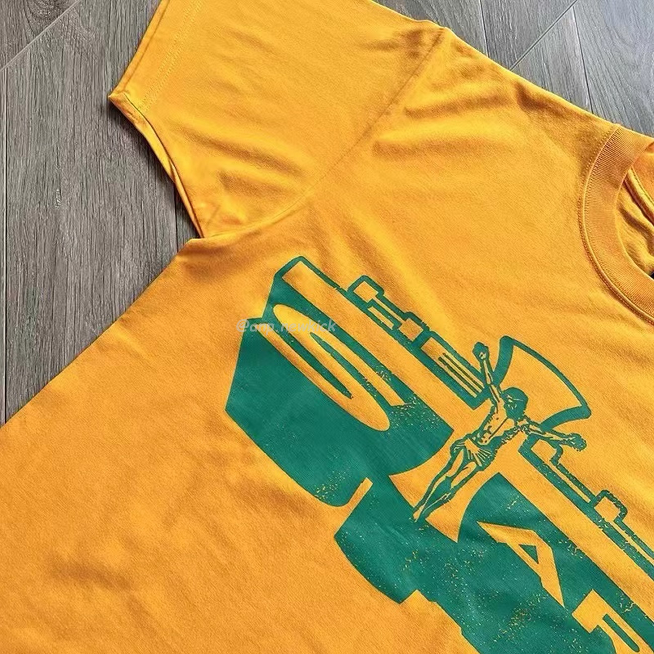 Hellstar Jesus Emblem Yellow T Shirt (4) - www.newkick.org